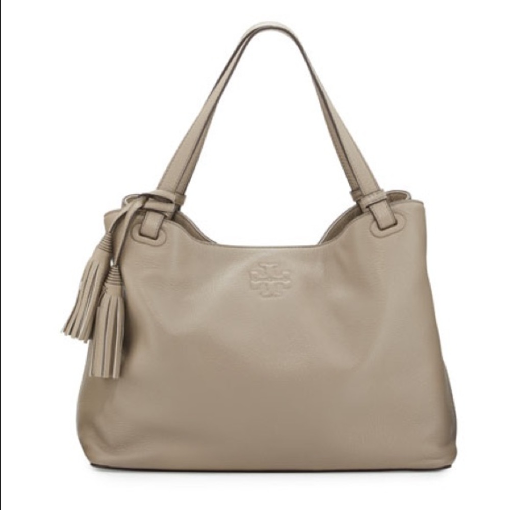 Tory Burch Thea center zip tote.